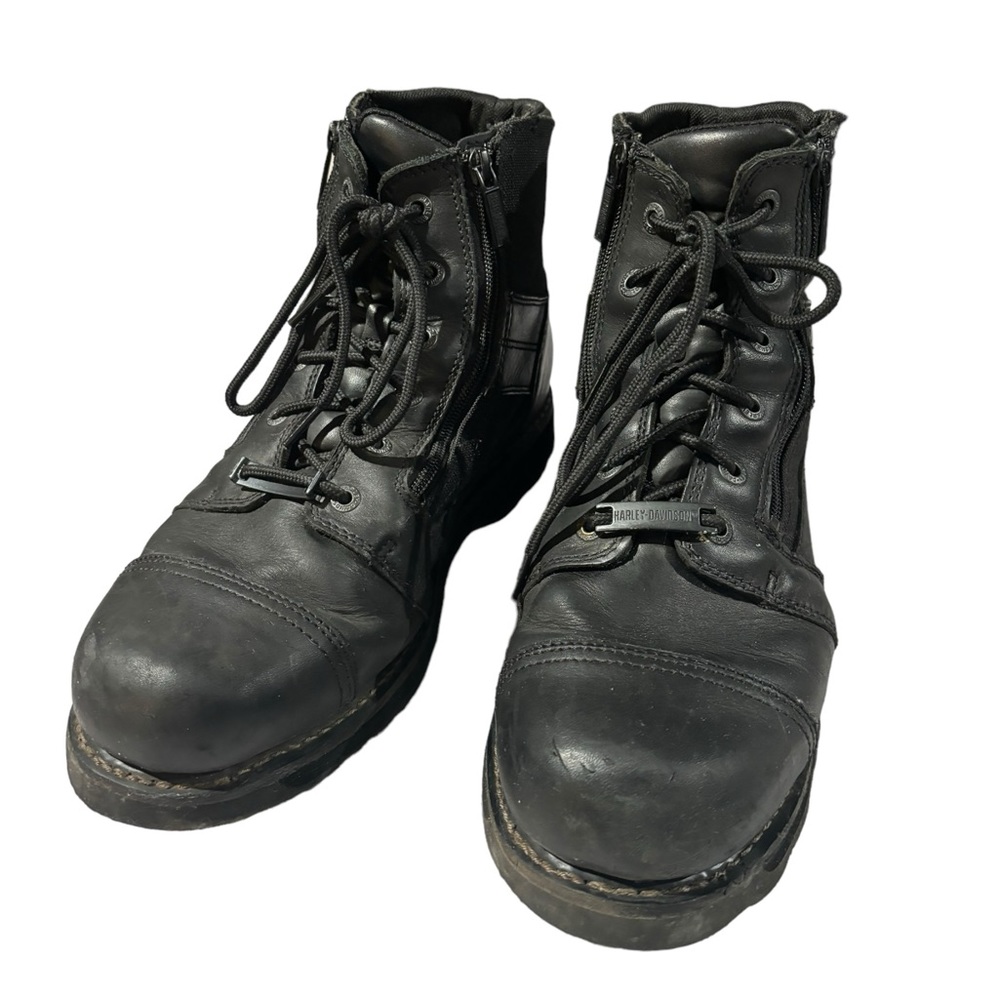 Men's Harley Davidson 6.25" Bonham Dual Side-Zip Work Boot D93369 Size 13M